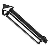 Perchero con barra de acero al carbono expandible de cierre suave, 51 cm, retráctil para armario y ahorro de espacio