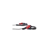 SONXTRONIC XDR-1000 BB Premium Fashion Soft Touch Earhook Earbud Sport Running Headphones with Microphone Bass Boxes Design Red