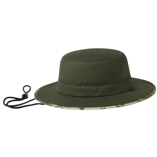 Image of UPF 50+ Foldable Sun Hat Patterned Under Brim Bucket Hats for Summer Hiking Fishing Beach Safari Men Women