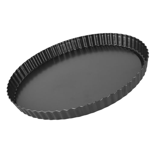Listado de Moldes para quiche y tarta Top 10. 44 Molde Redondo para Tartas, Molde para Tartas Antiadherente con Fondo Extraíble Moldes para Tartas Acanalados Grandes para Hornear, Molde para Quiche(13 pulgadas)