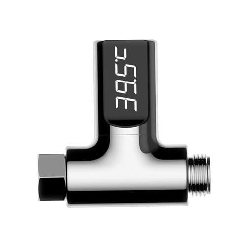Eventerde Monitor Temperatura Acqua Doccia - Monitor Temperatura Vasca Con Display Digitale LED - Accessorio Vasca Schermo Grande Misuratore Bagno