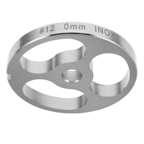 KALLORY Disc for Homemade Sausage Making Stainless Steel Cutting Plate Sausage Stuffing Accessories Easy Installation Fit for Various Meat Grinders