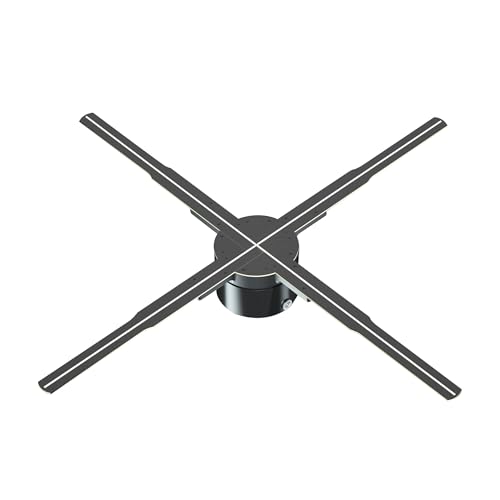 YHEIANJ Pantalla holográfica de 65 cm, 768 LED, neón, resolución HD 2000 x 1536, proyector 3D HD, luz publicitaria, proyector de vídeo