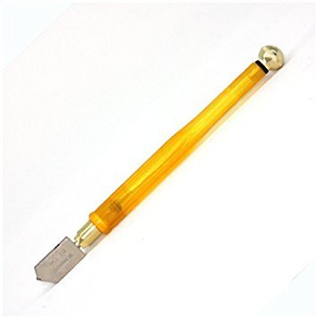 EXCEL IMPEX5-12 mm Glass Cutter Cutting Tool with Plastic Handle (Yellow)
