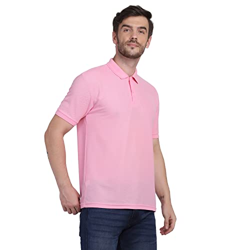 Image of INKKR Men's Casual Polo Neck Half Sleeve Solid T-Shirt (Pack-3)