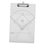 Kisangel Tablero De Entrenamiento De Borrado En Seco De Béisbol Tablero De Alineación De Béisbol Accesorios De Entrenamiento para Organizar Juegos
