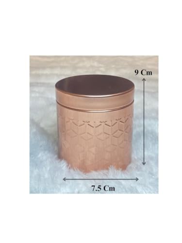 Image of Airtight Embossed Copper plated Tin (Pack of 1) - Return Gift