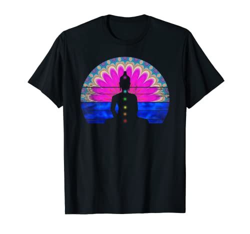 Yoga camisa chakra Buda meditación Camiseta
