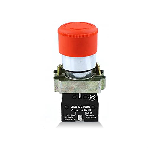 Bouton poussoir XB2-BS442 coup de poing d'arrêt d'urgence 1NC 22mm