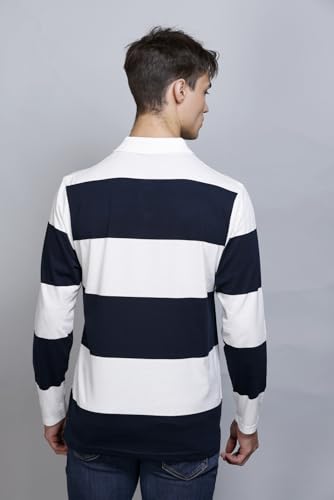 Image of SANE ORIGINALS Men's Full Sleeve Polo T-Shirt with Pocket, Premium Cotton Blend Collar Neck Tee