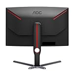 AOC CQ27G3Z 27" Curved Gaming Monitor, QHD 2K 2560x1440, 1000R VA, 240Hz 0.5ms, FreeSync Premium, Height Adjustable Stand, Xbox PS5 Switch, 3-Year Zero-Bright-dot,Black - Image 4
