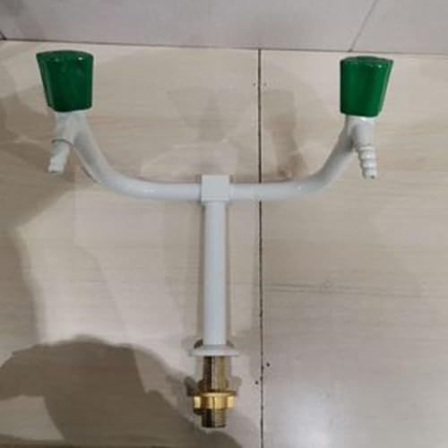 Grifo doble de cobre para uso en laboratorio, diseño plano duradero para un control eficiente del agua