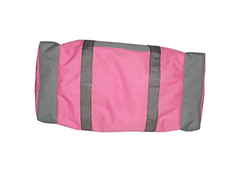 Triple Carry-on with U opening,two separate compartment one on each end plus front pocket. (Pink)4