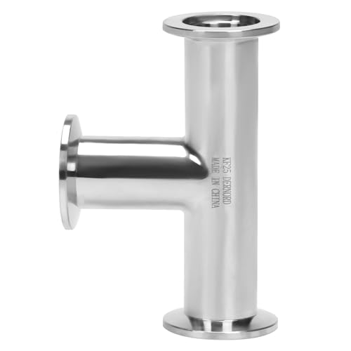 Image of DERNORD KF-25 Tee 3 way Vacuum Fittings Stainless Steel 304 Pipe Fittings