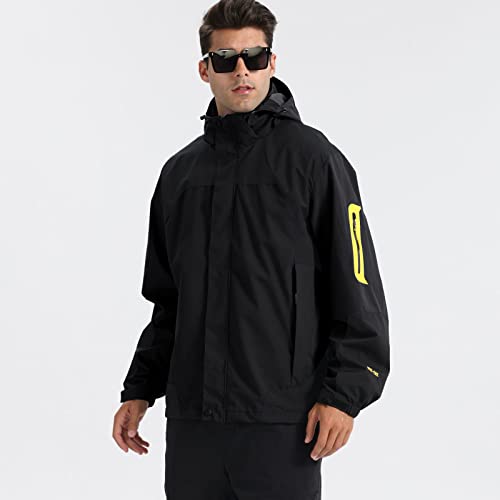 Eocicvvi Giacca Softshell Uomo con Cappuccio Staccabile