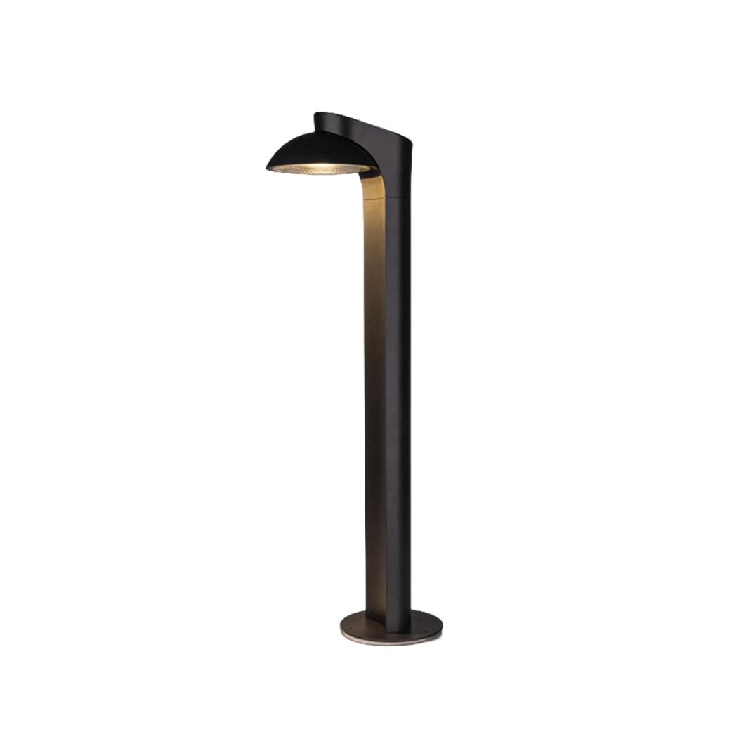 ONSSI Lámpara LED Exterior Jardin 10W,(Blanco Cálido,3000k) Iluminación Exterior Farola de Suelo/Sobremuro,COB LED Negro,Foco LED Para Jardín,Patio o Terraza (70cm)
