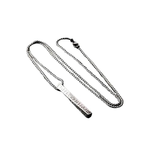 Collier Viking homme avec pendentif anneau de Mobius géométrique