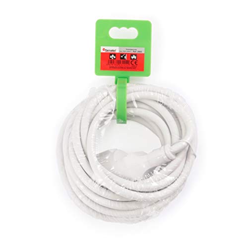 Cable alargador de 4 metros blanco FAMATEL con protección infantil resistente a torsión 5