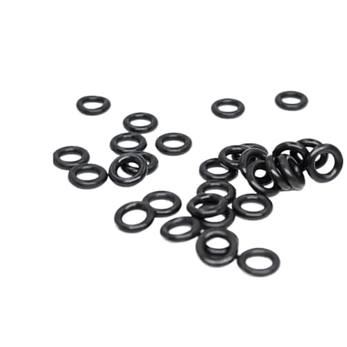 Anneau en caoutchouc noir NBR 7x3x2mm pour étanchéité huile et eau