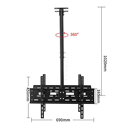 Support TV de plafond double écran idéal pour optimiser l'affichage en magasin - 2
