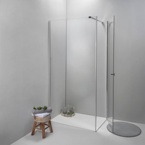 Box Doccia Angolare 100x80 cm - Cabina Doccia con Porta