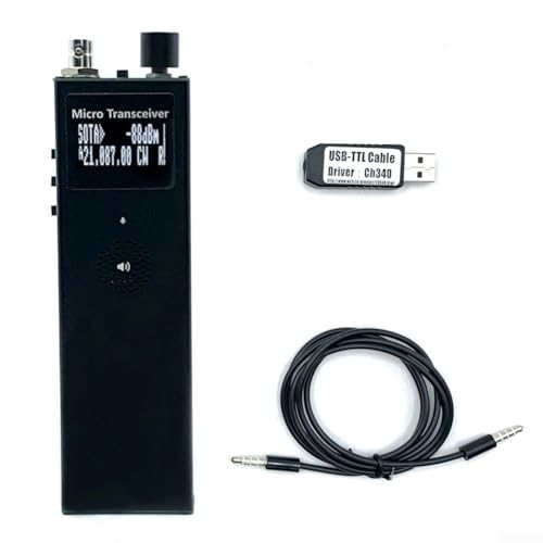 Ricetrasmettitore QRP da 5 W SSB a 4 bande radio HF con schermo OLED USB-TTL e cavo audio 0,5 MHz-30 MHz portatile CW AM ricetrasmettitore
