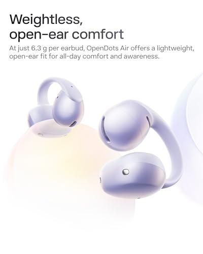 Image of SHOKZ OpenDots Air - Open-Ear, Clip-On Earbuds - Bluetooth 6.1, Up to 36 Hours of Listening, Interchangeable Earbuds, Touch Controls, Dual AI Noise-Canceling Microphones, IP55, Bassphere Technology