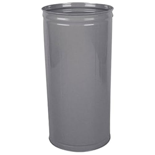 Image of - Case of 3-80 Qt Steel Wastebaskets - Fire-Safe & Institutional Use