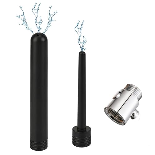 Image of Travel Shower Enema Douche System Water Control Valve for Men and Women Portable Cleaning,Shower Douche Enema Nozzle Kit Colonic System Cleaner for Most Shower Systems Black