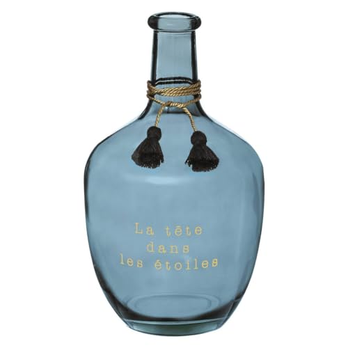 Atmosphera - Jarrón Dame Jeanne Gypsy - Vidrio - H31 cm - Gris