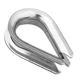 Cosses à coudre en acier inoxydable 316 DuraBrite pour câble 1.6 cm de qualité marine