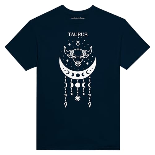 T-shirt Taureau col rond haut de gamme | Vêtement zodiaque coupe impeccable