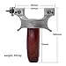 Obert Hunting Slingshot Metal Stainless Slingshot Catapult Wooden Handle Aiming Points Sling Shot with 3Pcs Replacement Rubber Bands