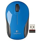 Logitech M187 2.4GHz Wireless 3-Button Optical Mini Scroll Mouse - Blue 910-002728