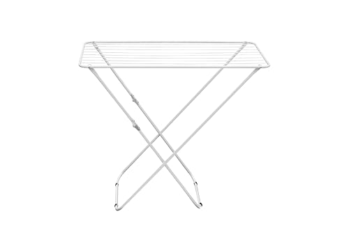 HERSIG - Tendedero Hierro Blanco 10m | Tendedero Plegable Blanco 10m