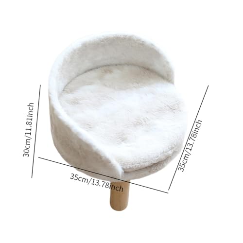 Lit pour chat douillet avec structure surélevée stable - 4