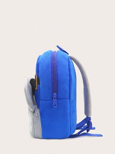 Image of blue tree Cute Kids Backpack Toddler Bag Plush Animal Cartoon Mini Travel Bag for Baby Girl Boy 1-6 Years, Ideal for Gifting for Kids