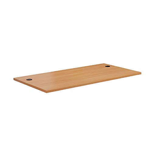 Allcam UK-made MFC Desk-top 1600x800 mm for home office standing desk frames w/Cable Holes+ Grommet Covers in Beech