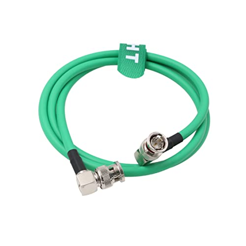 HangTon 12G 3G HD SDI Raw 4K 60fps Video Cable Right Angle to Right Angle BNC Canare LV-61S 75 ohm Coaxial Shielded for Sony Alexa DSMC2 Camera Blackmagic SmallHD Atomos Monitor (1m - Image 2