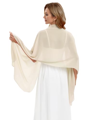 DRESSTELLS Chal Mujer Fiesta Manton Pashmina Boda Chal Gasa Fular...