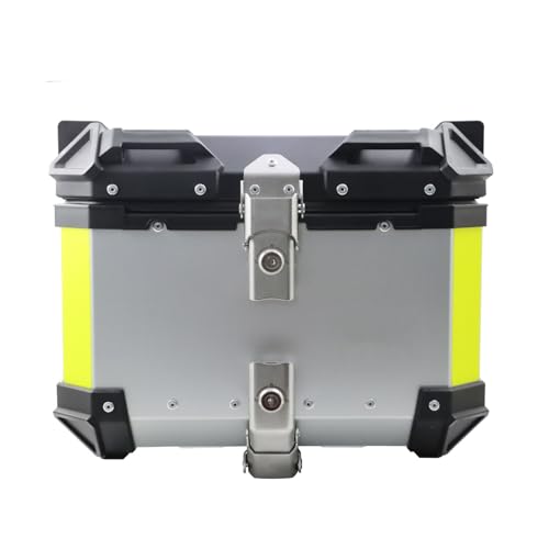 Maletas para equipaje de aleación de aluminio para maletero trasero de motocicleta de 45L / 55L / 65L Caja de almacenamiento trasera para motocicleta de liberación rápida a prueba de agua con 2 llav
