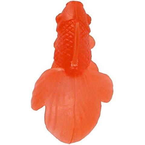 Vklopdsh 10 Pcs/Lot Soft Rubber Gold Fish Baby Bath Toys Small Plastic Simulation Small Goldfish Water Toy Kids Swimming Beach Toys Cover