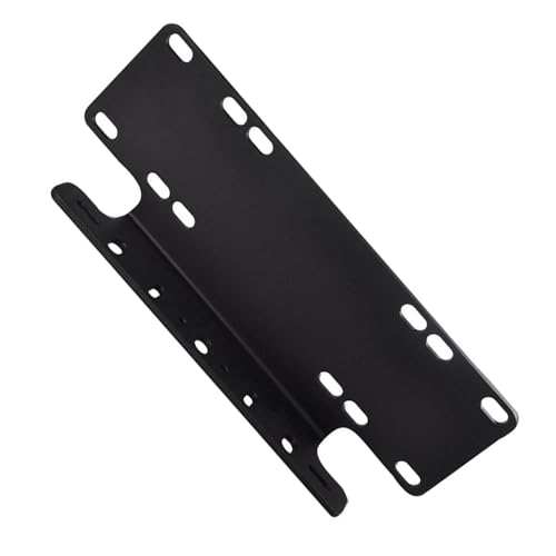 Soporte de matrícula universal MASO elegante de aleación de aluminio negro 2