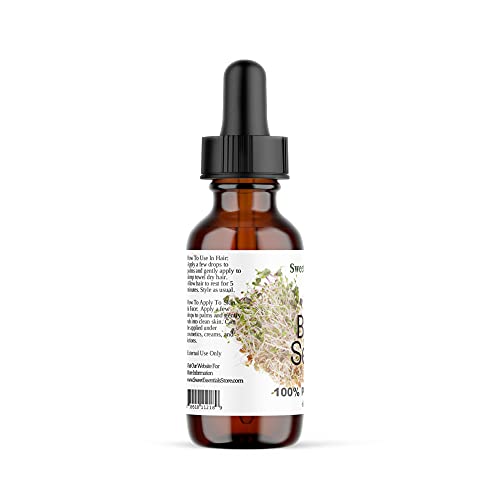 Sweet Essentials Organic Unrefined Broccoli Seed Oil | Imported From Canada | 2oz Glass Bottle | 100% Pure | Virgin | Cold-Pressed | Natural Moisturizer for Skin, Hair and Face - Thumbnail 2