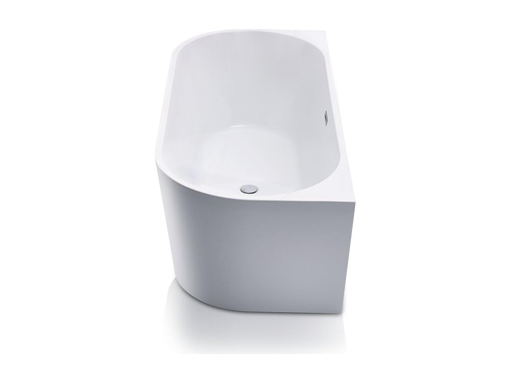 Vente-unique - Bañera islota - DIVINA - 245L - 170 x 75 x 58 cm - Blanca