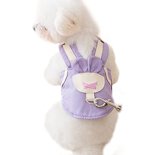 Bidason 犬 ハーネス リード 可愛い 猫具 胴輪 ベスト 7色 小型犬 兼用 牽引ロープ 簡単脱着式 通気 メッシュ 散歩 軽量 抜けない 歩行補助 四季適用 猫 サイズ選択可 カラー選択可