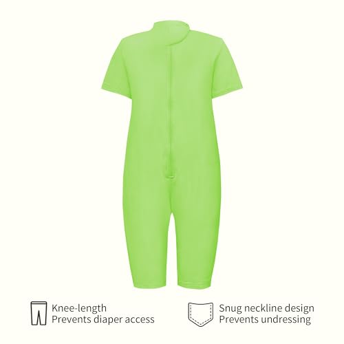 EEOST Adaptive Clothing for Kids Special Needs Autism Sensory Jumpsuit Anti-Strip Romper with Back Zipper Sizes 3-16 Years - Image 4