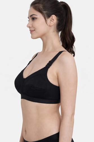 Image of Women Cotton Bra, Soft Breathable Non-Padded Everyday Comfort Bra