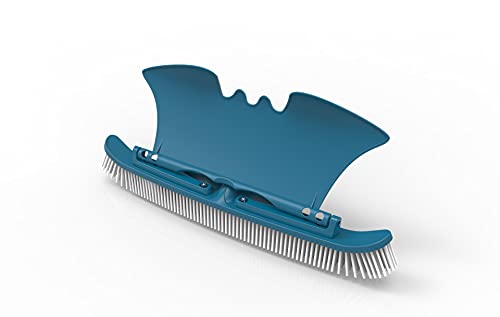 well2wellness® Poolbürste Beckenbürste 'Kraftsegel' mit Andruckplatte (Deflektor) für eine optimale Wandreinigung