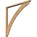 Ekena Millwork BKT0402X46X46THR01SWR Thorton Traditional Smooth Bracket w/Offset Brace, Western Red Cedar